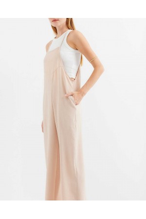 7019 Askılı Bahçivan Tulum - Krem