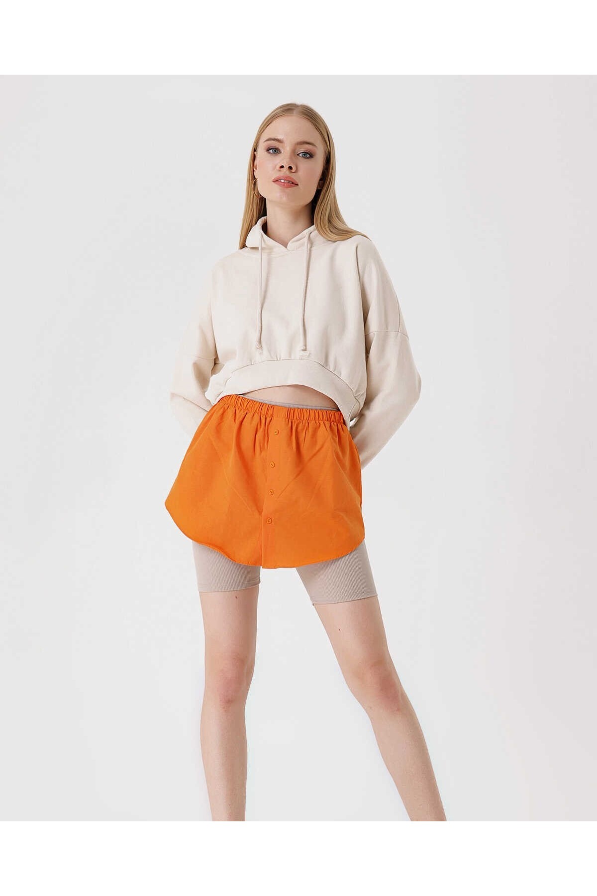 1888 Sweatshirt and Shirt Skirt Under Sweater 