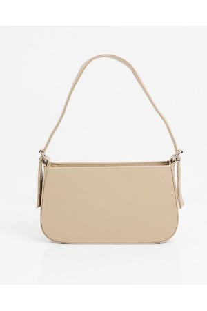 010172 Plain Baguette Shoulder Bag 