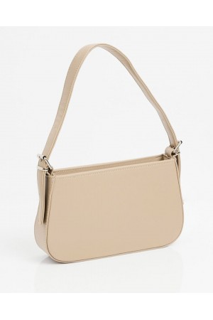 010172 Plain Baguette Shoulder Bag 