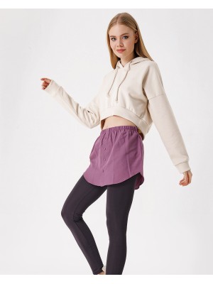 1888 Sweatshirt Ve Kazak Altı Gömlek Etek - Koyu Lila