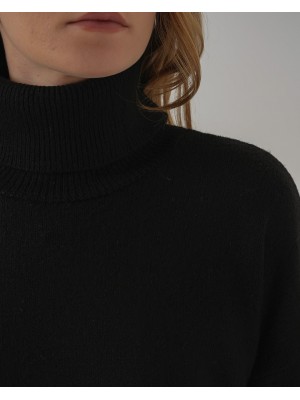 15917 Women's Turtleneck Oversize Knitwear Sweater 
