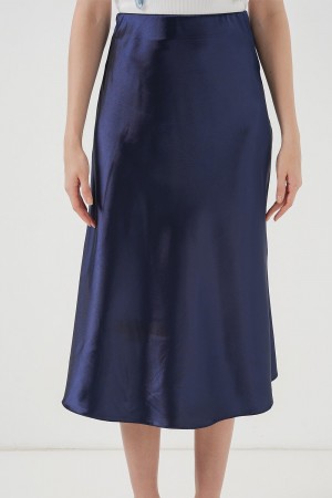 15806 Saten Etek - Lacivert