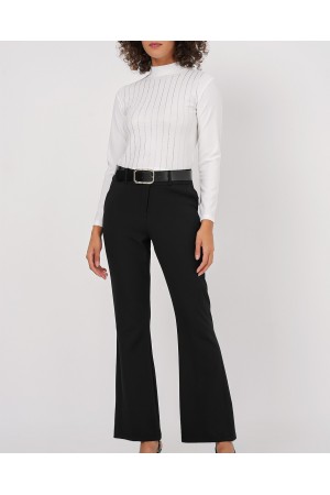 922 Taşlı Body - Beyaz