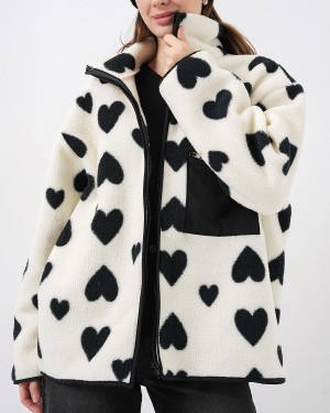 55446 جاكيت وسترتان كبيرتان الحجم من القطيفة بسحاب 