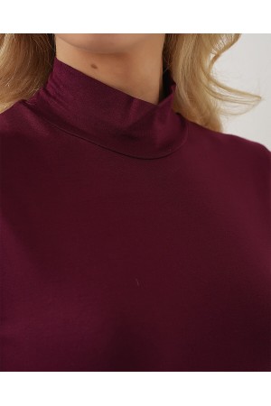 Kadın Kolsuz Body 4348 - Bordo