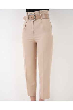 6556 بنطال قماشي بحزام 