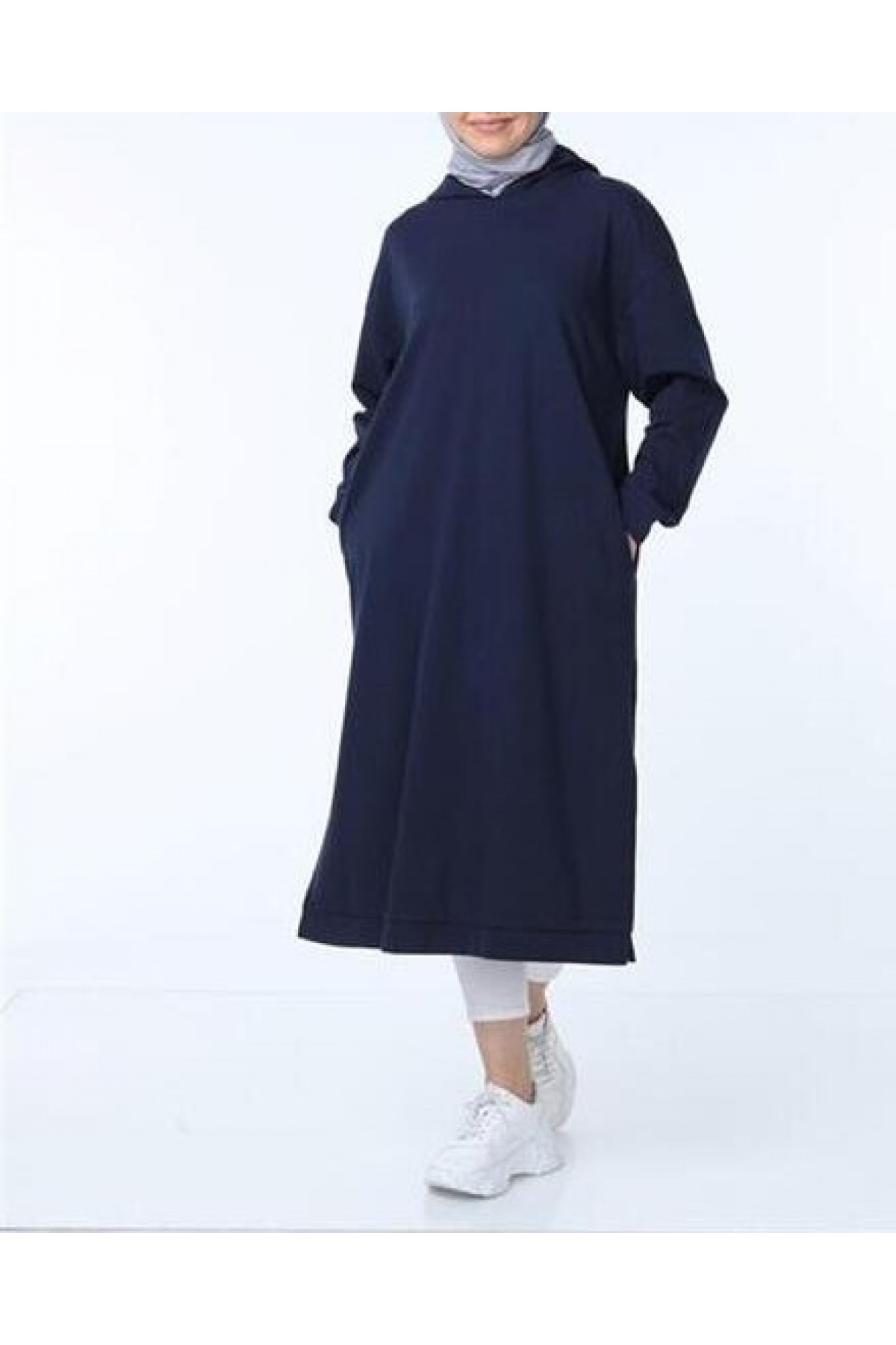 Atlas Hooded Long Simple Basic Sweatshirt