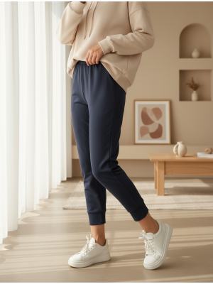 Kadın Ribana Detaylı Eşofman Altı - 30189PNT