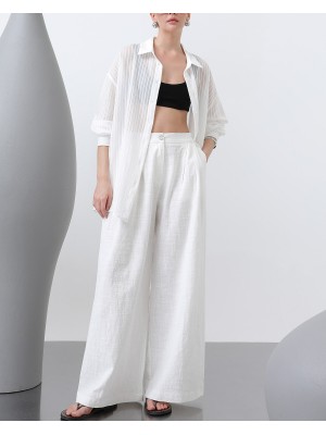 Kadın Çizgili Gömlek - 32320GML