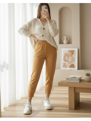 Kadın Ribana Detaylı Eşofman Altı - 30189PNT