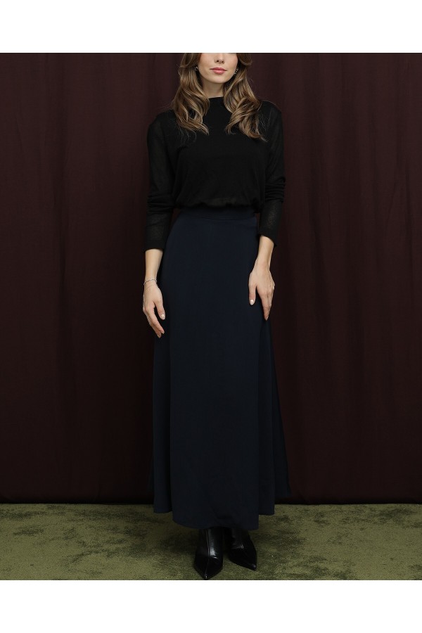 Women's Hidden Zippered Opening Skirt 