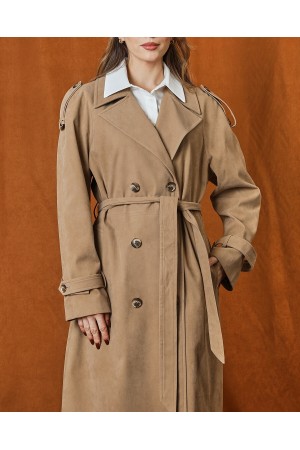 Kadın Süet Trench  -  32407TRC