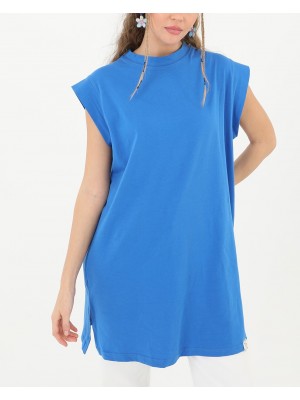 Kadın Basic Kolsuz T-shirt  - 30725TUN