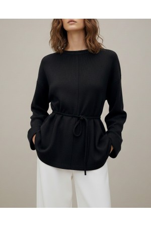 Kadın Kuşaklı Minimal Örme Tunik – 20725TBLZ