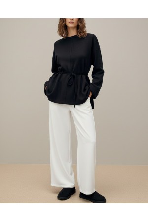 Kadın Kuşaklı Minimal Örme Tunik – 20725TBLZ