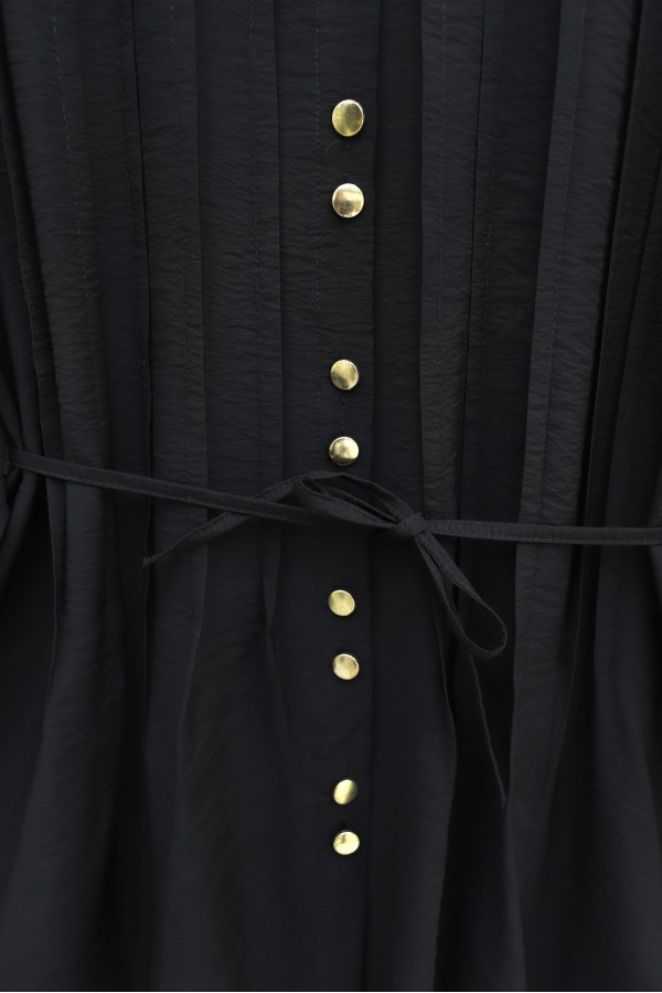 Cupra Suit with Ribbed Front Belted Trousers -Black