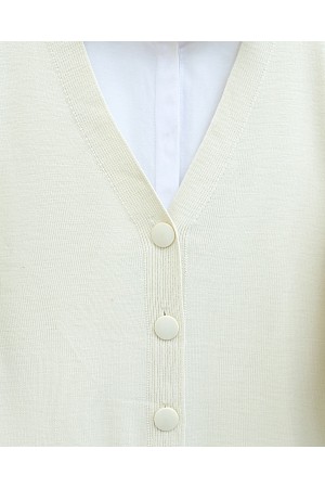 كارديجان شتوي تريكو محجبات بأزرار -حجر