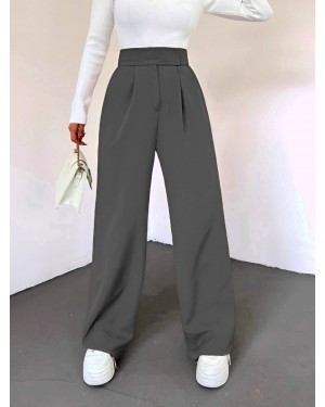 Lycra Trousers with Velcro Waist  -Grey