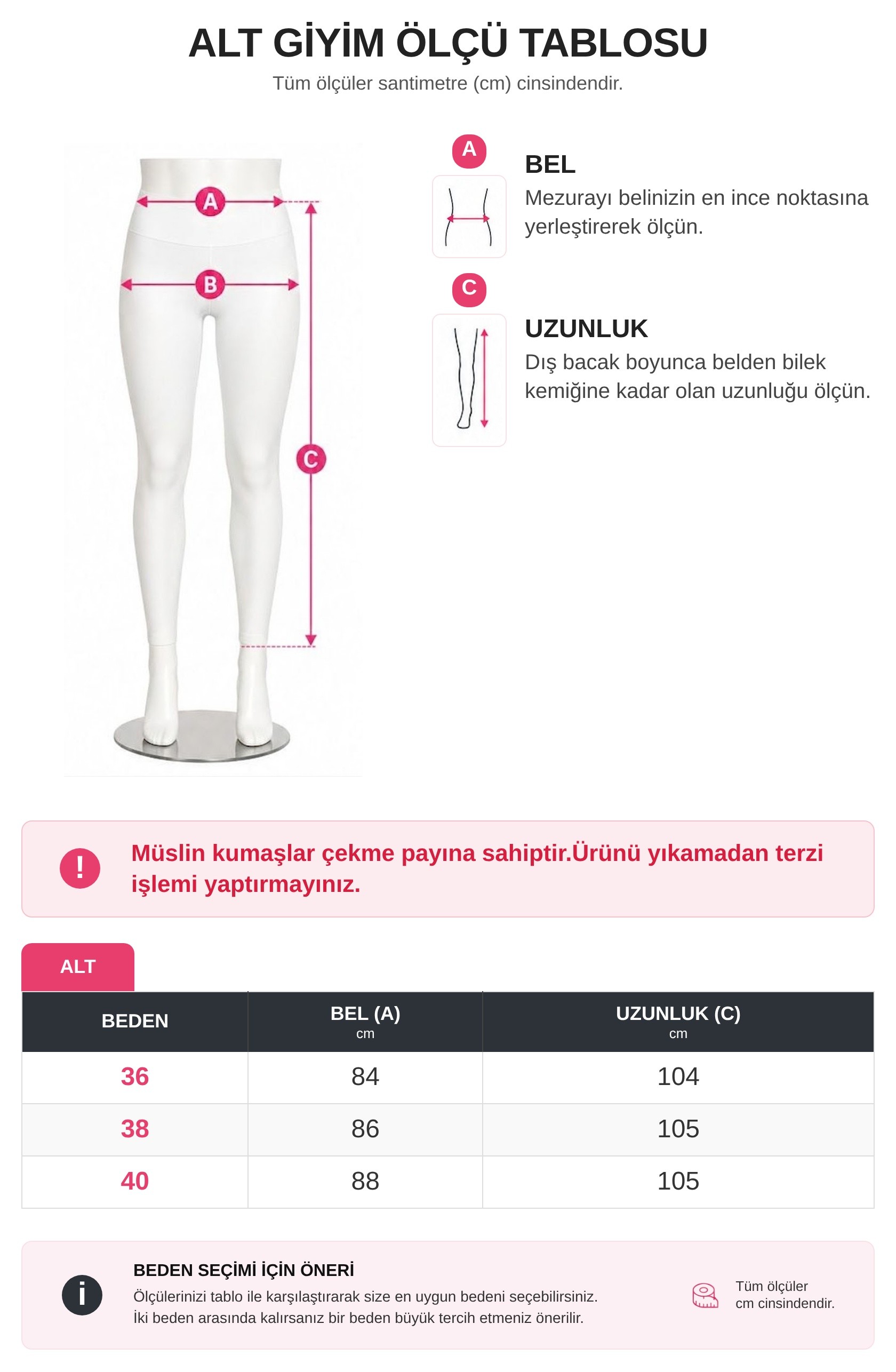 Beli Lastikli Bağcıklı Bol Paça Müslin Pantolon  -Kahverengi