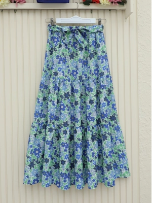 Çiçek Desenli Kemerli İkili Takım -Laci